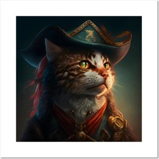 Pirate Cat Posters and Art